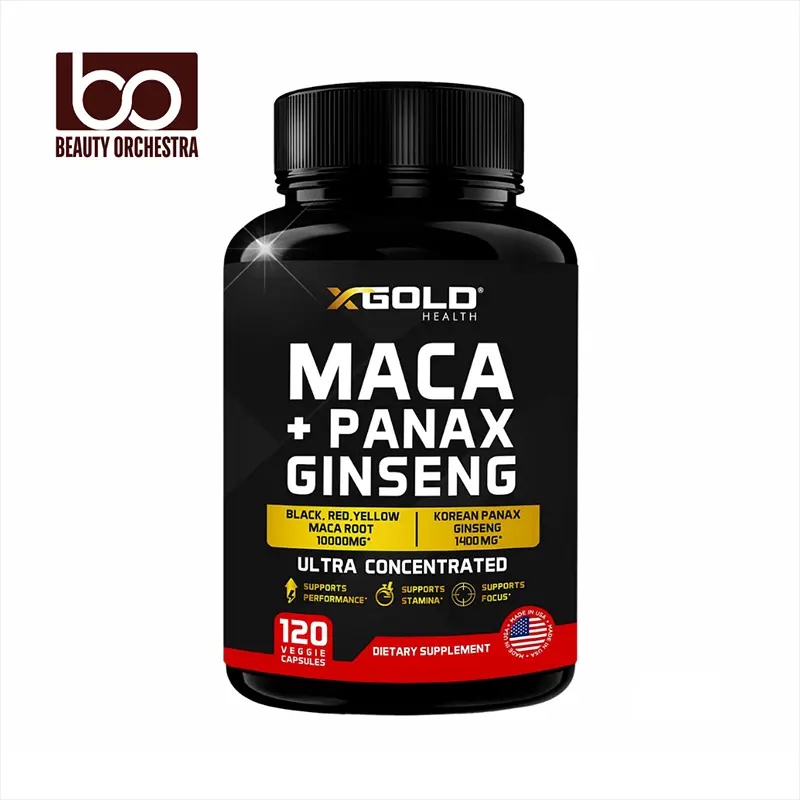 X Gold Maca with Korean Panax Ginseng Ultra Concentrated - 120 Counts